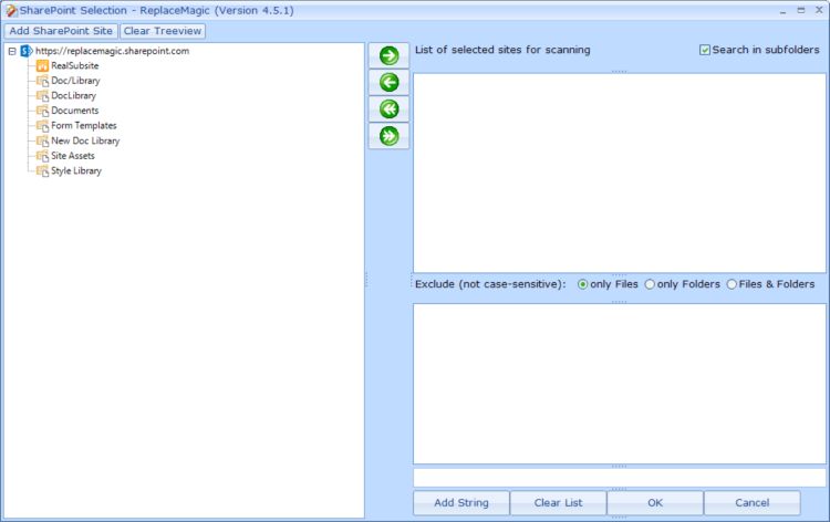 Esplora SharePoint in ReplaceMagic